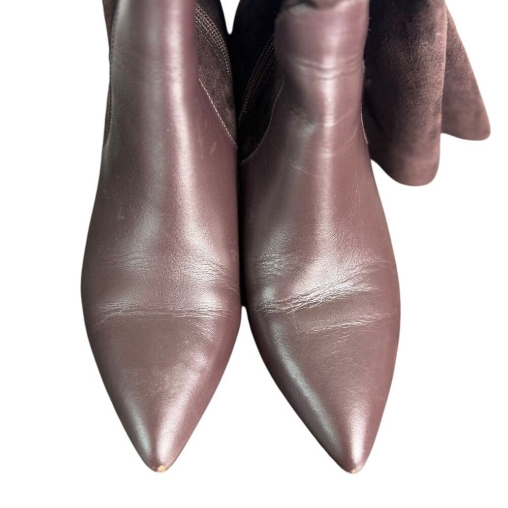 Charles David Leather‎ & Suede Stiletto Tall Boot - Picture 7 of 10